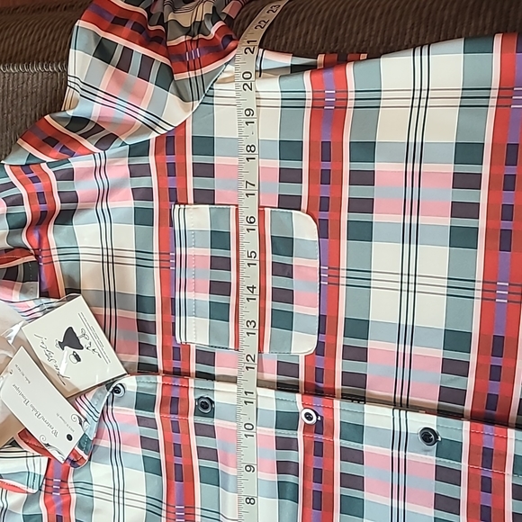 Free Style Western Boho Plaid Shirt NWT - Picture 10 of 13